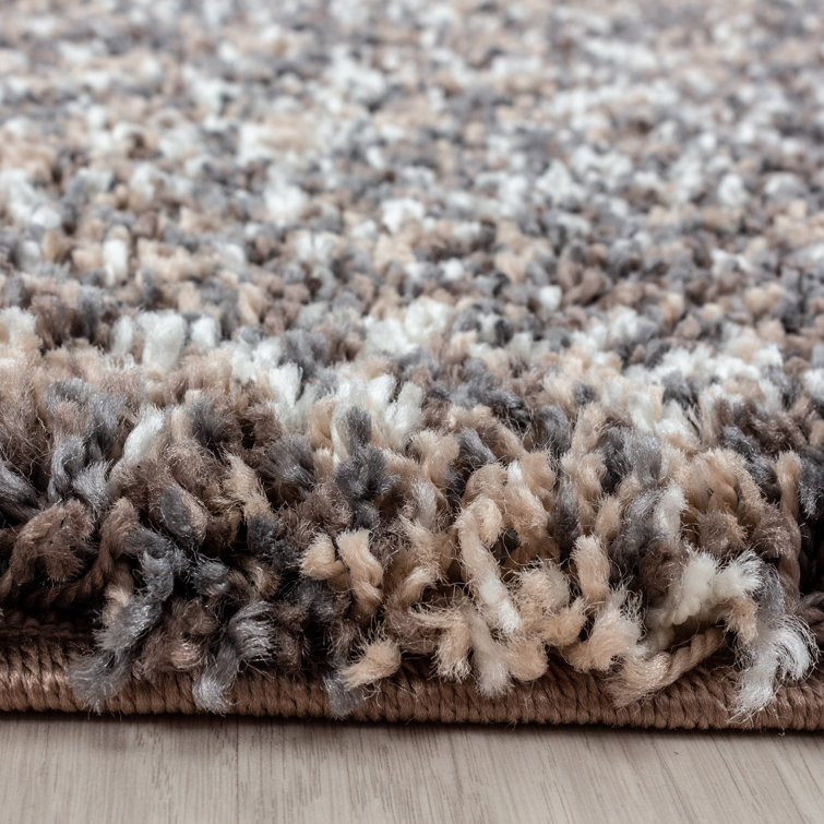 Etta Avenue Chrisley Shaggy Taupe Rug & Reviews Wayfair.co.uk